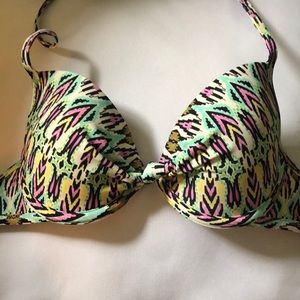 Aeropostale colorful push up bikini top